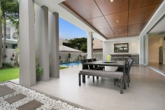 This home is situated on a double block of 810m2 and is unrivalled in proportions and elegance to anything else and also offers a once in a life time extravagance to the discerning buyer.

Providing an unsurpassed standard of living, the owners of this home have thought of everything. From the vast casual entertaining downstairs with a large bar, connoisseur's wine cellar and TV lounge opens fully to the private pool terrace. Adjoining the executive study is an artist's studio with perfect north-east daylight, while across the wide hallway is a large sound-proof home theatre.

Every necessity and luxury has been catered for in this 5 king bedroom and 4.5 vogue bathroom masterpiece. From the minute you enter, the calibre of the property is obvious! From this position it is absolutely perfect. Located meters to the breathtaking patrolled beach and due to the substantial block size your complete privacy is assured.

Additional features:
* 7 years young
* Only metres to patrolled surf beaches
* Over 80 squares on 810m2 double block
* 5 king size bedrooms, 4.5 vogue style bathrooms 
* Master with huge walk-in robe and ensuite with spa
* Large sound-proof home theatre, connoisseur's wine cellar and artist's studio 
* State of the art designer kitchen with butler's pantry
* Spotted gum floors, gas fire to living
* Sparkling in-ground pool with private terrace featuring a wet bar
* Enormous designer laundry, vacumaid
* Ducted air, Bose sound, 3-car garage


I can assure you that an inspection will not disappoint.