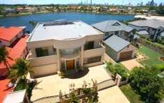 Something Special And Timeless Elegance!

Step into an era where quality was all that mattered and price was not the major concern. From the super sand stone finishes, to the generous living areas, to the ensuited bedrooms and the large area of land, all situated on a picturesque water front and only a short drive to Sufers Paradise, Broadbeach, or the fabulous Robina Town Centre.

Featuring a list of impressive inclusions such as:

Solid build with luxury style
5 spacious bedrooms, 6 bathrooms
Ducted aircon throughout
Ultra large kitchen with european appliances
Lots of room for storgae
Security alarmed and fully fenced
North aspect with stunning Surfers Paradise skyline views
High ceiling
Seperate media room, gym and seperate study
Large indoor and outdoor balcony
24k gold plated chandelier and crystal door knob
Large 10 x 5 meters indoor swimming pool, your very own tappanyaki, suna and Jacuzzi spa