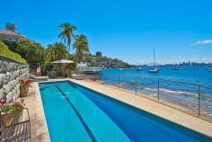  POINT PIPER NSW 60 Wunulla Road One of only four homes in this highly exclusive street to enjoy unobstructed Harbour Bridge and Opera House views, this magnificent waterfront has been exquisitely restored by celebrated architect Espie Dodds to retain all of its c1913 Edwardian grandeur. Vast block has sandy beach and 28.7 metre width to the water Elegant living areas with fireplaces and custom cabinetry 13 metre heated salt water pool at the harbour's edge Superbly private and quiet, only sound is the water lapping A separate caretaker's apartment is fully self-contained Bedrooms all have ensuites and share the stunning vista Gourmet kitchen with Paul Bocuse oven and caterer's pantry Entertainers' terraces and beautifully manicured gardens Ducted air conditioning, office/library, alarm, cellar Co-agent Jason Boon 0418 671 494 R&W Elizabeth Bay/Potts Point 