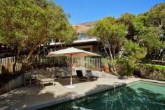  PORTSEA  4 Meredith Place FOR SALE  "ELOUNDA" With views over the Portsea Golf course, this architect designed home, framed by established Moonah trees offers a lifestyle of tranquillity and luxury. Tastefully decorated with 4 bedrooms, including master upstairs. The open plan kitchen, lounge, dining open to a large entertaining deck overlooking the golf course and pool. Features include heating, cooling and double garage. This is a wonderful property and will suit the most discerning of buyers. Land 1800 m2 (approx.)   