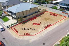 Scarborough WA Last Lot in a very unique beachside location directly over the road is the beach accessed on Brighton Beach Track #3 which is literally 50m from your home. Plans available (Lapsed DA) fully documented or an offer from the owner who is an architect for free design advice and Schematics. Ocean views will not be built out from this lot. Plans available or design your own home. A 395 sqm lot in an exclusive enclave of new, neat, highly specified homes. This lot is clear and ready to build your dream upon with dual street frontages allowing an option to garage locations. Walk through the winding track as it meanders around picturesque and untouched dune systems brimming with unique flora and fauna until you emerge at what is perhaps the most quiet and reclusive stretch of beachfront on the entire Perth Coastline.  To have such a desolate stretch of back beach this close to the centre of Perth City is truly quite amazing. Even during a summer heat wave, when you can see the bikini clad throngs in the distance at Scarborough beach to the north and the action packed City Beach dog beach to the south, you would be lucky to share the waters at the end of Track 3 with one or two other people, and on most occasions there is not another soul around. 