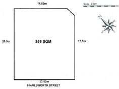 Cottesloe, 8 Nailsworth StreetProperty ID: 289599for sale  $1,490,000 PRIME VACANT LAND Choice new home site in one of Cottesloe's best streets. 355sqm of land. 17.5m street frontage. Ocean and tennis club views. Elevated site. Build your dream here.  hide more feature(s) Land Lot Size: 355 sqmFrontage: 17.5mZoning: 
