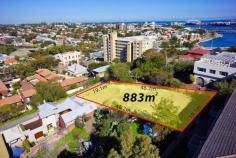  8 HILLSIDE ROAD, EAST FREMANTLE WA Sensational landholding in an elevated position on a very quiet road, this is one of East Fremantle's best locations. Just over 200m to the rivers edge, this block has a fantastic treetop outlook over East Fremantle, as well as potential river, harbour and ocean views from a second storey. With a 19m frontage and 883sqm of land, you have the choice to build single or double storey - with either option offering great views. 