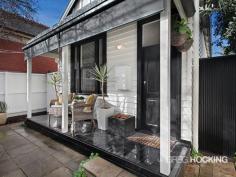  19 Fawkner Street, ST KILDA VIC 3182 With an emphasis on easy living, this sun drenched (freestanding) inner city residence on a generous garden allotment (180 sqm approx.) in the heart of St Kilda offers a private and affordable base for you to embark on a new and enviable cosmopolitan lifestyle. Situated within a stroll to Acland Street, Fitzroy Street and the beach. This delightfully presented property comprises 2 double bedrooms, central bathroom, open plan kitchen, fabulous living room with pitched liner board ceiling, open fire and French doors opening to a decked outdoor entertainment area complete with heated plunge pool/Spa. Other features include period features, air conditioning, alarm system, polished boards, dishwasher 