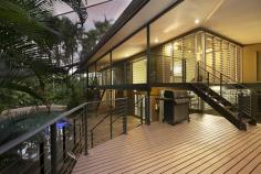 141 Mitchell Street, LARRAKEYAH, NT, 0820 A Perfect Balance Between Nature and Unique Design Integrated with the abundant tropical greenery, this is a refreshing adaptation of the classic elevated 4 bedroom home.  Generous timber terraces, tropical vistas, spacious living and unique design fuse together for a delicate balance of unpretentious style, luxury and seclusion. You would be forgiven for thinking that you were in a tropical rainforest... The blend of shade and filtered light throughout the day could only be joyfully experienced by a property with such depth of established gardens. -Four bedroom, 3 bathroom home (with guest suite) -Renovated gas Kitchen  -Excellent work shed  -Two spacious living rooms -Resort style pool -Timber decks expanding from the internal living areas This is an attractive home and versatile - Four bedrooms, 2 bathrooms upstairs and a self contained suite, and additional living area downstairs. The glazed entry foyer, internal stairs and various timber decking blend these living spaces seamlessly.   There are no property features 