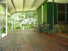  17 Memorial Terrace   Adelaide River   NT   0846 So charming, this home will always be rented. Semi elevated and lots of louvres contribute to cool living in this home. If you are sharing, there is a front verandah and a rear timber deck for independant entertaining. A classic bathroom will be loved, offering a claw foot bath, porcelain and brass finishings. A 6m x 6m all steel shed has a beaut lock-up workshop, will fit a medium car, and has a carport at the front. Beautiful lawns and gardens surround the home. Some reticulation in the garden beds. The property is fully fenced and you can walk to all the services in Adelaide River. 