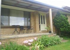  16 Parkes Street Dorrigo NSW 2453 * DORRIGO LIVESTOCK & REAL ESTATE * A comfortable 3 bedroom home, on an elevated sloping block in a quiet "no though road" street, close to the centre of town. Single garage with internal access. Verandahs to the front and rear of the home. Well appointed timber kitchen with dishwasher & pantry. Wood fired heating and Solar Hot Water. Easy maintenace yard with garden shed. 