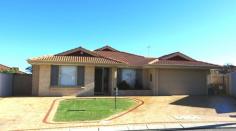  11 Bougainvillea Ct Marangaroo WA 6064. Step in & BE IMPRESSED with this Lovely Family Home. It has a Unique Design and is much more than 4 Beds - 2 Baths - 2 Toilets & Ducted Evaporate A/C for the whole house. There
 are 2 separate Living areas with Formal Lounge & Dining - Timber 
Floors and flowing through to a large Open Plan Living with Family/TV 
room - Meals. Kitchen is Light & Bright - Spacious & 
Modern - Lots storages with soft closing Cabinets - Looking out onto 
Outdoor Entertaining Areas with Big patio - BBQ - Private Courtyard and 
Lovely Cubby House . Master Bedroom with large Walk-in-robe plus extra His & Hers Built-in-Robes and spaces for study or Computer Nook. All Bedrooms have BIR's - Timber Floors and Decent sizes. Gardens are very low maintenance - Double L/U Garages plus many extra parking Located
 in a quiet Cul-de-sac. Superb Location with only a few minutes to local
 school - shopping centres and all essential amenities. 