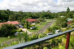  22 Kings Place Burnside Qld 4560 Elevated home in Burnside with picturesque views (north facing), in a quiet no through road. Only 5 minutes by car from Nambour CBD. This property offers 3 bedrooms, with built-in robes & ceiling fans. The master suite & one other bedroom open onto the large front deck. The living area is airconditioned, an open plan design for both lounge & dining zones off the kitchen. Windows & external doors are fitted with security screens. A large block of 864 square metres, the front yard  has a tropical feel with mass plantings of palm trees ideally suited to the sloping aspect. Under house area offers plenty of scope to create an excellent storage area. There is no doubt there is work to be done to the grounds of this  property, a perfect project for the winter months. This property is priced for a quick sale! 