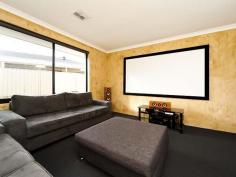  3 Euston Link Bertram WA 6167 You will love this great family home located close to all amenities  which is retained above street level for visual impact and privacy.  Through the double front doors is a separate entrance hall, to the left  is the spacious master bedroom, ensuite with a Roman bath and vanity. To  the right is the enclosed Theatre room with bi-fold doors, perfect for  entertaining friends. The modern kitchen has lots of cupboard and bench space, island bench,  double sink, microwave shelf, double pantry, raised oven, gas cooktop,  extra large fridge space and dishwasher. The kitchen overlooks a large  dining area and family room with 2 separate sliding doors for access to  the patio area. 