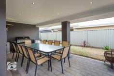  16 Emanuele Bend Harrisdale WA 6112 SHOW HOME LOOKS Situated in the desirable Newhaven Estate, this outstanding home offers modern living spaces on a manageable block. Featuring 3 generously sized bedrooms and a study, you will feel a definite sense of space. Less then two years old, this Ventura built home will suit anyone with its modern layout and quality finishes. Features include: *3 Good sized bedrooms with carpet, master has his and her walk in robes, minor bedrooms have built in robes *2 Bathrooms - Ensuite with shower, glass shower screen and double sink vanity. Bathroom with shower, vanity and bath  *Stunning modern kitchen - complete with stainless steel double sink, gloss black cupboards, 900mm Gas cook top and electric oven, flumed range hood, overhead cupboards and double fridge recess  *Carpeted theatre room *Quality flooring throughout - tiles and floating floor boards  *Split system reverse cycle air conditioning to master and living *Large laundry with ample cupboard space  *Spacious alfresco area under the main roof *Stunning double door entrance with portico *Neat and tidy low maintenance reticulated gardens *Double enclosed garage with direct entrance into the house  *Close to all amenities including Schools (Carey Baptist College and Piara Waters Primary + planned High School), Shopping Centres, Transport links, Parks, Lakes and much more 