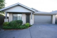  East Maitland NSW, 2323 Are you thinking of down sizing and would like to be very handy to the golf 
course? This quality three bedroom villa with a double garage features an 
ensuite, built-in-robes, ceiling fans in each bedroom, ducted air conditioning, 
dishwasher and a private backyard. Phone today for more details.  