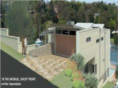 18 The Ave Linley Point NSW 2066 Absolute waterfront land with DA approval Absolute waterfront land with DA approval for 3 level Luxury Home PROPERTY TYPE: Vacant Waterfront Land LAND AREA: 594 sqm Showcasing
 never to be built out views, this is the only waterfront land in the 
area. Situated on the water’s edge with DA approved designer plans for a
 three level luxury residence with lift and exuding class, elegance and 
modern sophistication. This is the opportunity to build your dream home. *Absolute waterfront land with wide water frontage *DA approved exceptional architectural design *Commenced significant construction to reduce your construction cost * Multimillion home with three levels of pure luxury * Constructed driveway with easy parking access * Private and tranquil location in the tightly held enclave
