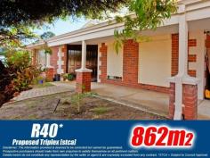  15 Kadi Court Marangaroo WA 6064 FOLKS, do the math's then do yourself and your family a favour, secure this SENSATIONAL property for a song! REAL ESTATE MIKE is please to present to you another absolute CRACKER in Marangaroo! EIGHT HUNDRED AND SIXTY TWO square metres* (862sqm approx) of PRIME real estate is on offer with the potential for future subdivision into three blocks (STCA)*. Folks, why buy a 3 X 1 brick veneer in Koondoola and Girrawheen or even Balga when you can have a BIG 4 beds x 2 baths beautiful BRICK home in Marangaroo for an ABSOLUTE BARGAIN! - Late December settlement required - 862sqm approx PROPOSED R40 TRIPLEX BLOCK - 4 bedrooms - 2 bathrooms - End of a Cul-de-sac - Built approx 1990 Internal Features: - Materials in Internal Walls: Brick - Dining Rooms:1 - Family / Rumpus Rooms: 1 - Lounge Rooms:1 