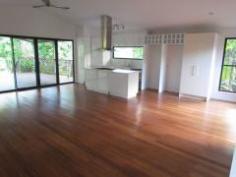  489 Gorge Road FINCH HATTON Qld 4756 Live in a lush tropical paradise amongst the rainforest in this beautifully set 5 acre property with permanent running fresh water stream and tropical low maintenance gardens. Listen and watch the running water cascade over the rocks and stones while you relax on the large under cover timber deck. This home is in excellent condition and includes 4 good-sized bedrooms, 2 with built-ins and main with W.I.R. and ensuite. Also includes a separate office and large open plan living/ dining area. The well appointed kitchen features stone benchtops, gas oven and 5 burner cooktop, dishwasher and pantry. This all opens out to the large, covered entertaining deck area. The eco friendly design boasts extra large eaves with excellent ventilation, solar hot water and solar electricity, ceiling fans and split system air-con to living and main bedroom. Two large water storage tanks and a double bay shed are also included with this property. Call for your inspection. 