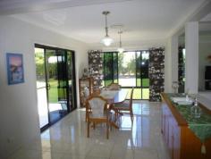  10 Adensfield Court Cooroibah Qld 4565 Gunyah - An Acreage to Call Home Just
 out of Tewantin township at Cooroibah, the home is light, bright and 
airy with its sunny north east aspect and is absolutely immaculate 
throughout. Ideal as a relaxed retirement or family home having 
its separate living rooms, dining just off the kitchen with its own 
personality, breakfast bar, and casual family room with access to a 
northern facing covered patio. Accommodation to suit, having 3 
double bedrooms, ensuite and walk-in robe to master bedroom, plus 
another bedroom that could be the office, with ample storage. The office has a nice outlook and there is a nursery or TV nook as an extension to the main bedroom. Beautifully
 appointed throughout, quality tiles blending with a selection of 
carpet, colourful drapes and high ceilings all add to the atmosphere and
 vibe “Gunyah” offers. Sited on just over an acre of easily 
managed grounds with its sprinkling of mature shade trees, the 
meandering drive ends at the entrance to a substantial 2 bay 55m2 shed 
with plenty of head height to take the largest of caravans or 4 cars, 
etc. A large 2 car garage has internal access to the entry foyer. The list of features that just goes on! "Gunyah" will afford you a wonderful life style just out of town. A must see property that meets our local market. Investment $795000 Contact Warren Evans for further details House Features General Features     Bedroom: 5     Bathrooms: 2 (Ensuites: 1)     Garaging: 6     Land Size: 5031 m2     Fully Fenced Views: Bush Energy Features     Rain Water Tank     Solar Panels External Features     Courtyard     Deck     Garden Shed Internal Features     Air Conditioning     Reverse Cycle Airconditioning     Built In Robes     Dishwasher Specialty Rooms     Study     Workshop 