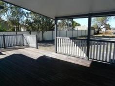 80 Oxford Street Mitchell QLD 4465 RENOVATED HOME This renovated home has 3 Bedrooms plus an Office. Fireplace in Kichen/DIning/Lounge, Hallway, 3-way Bathroom, Laundry. Large Deck at rear. Reverse-cycle split-system in Lounge. Polished floorboards throughout. Electricity re-wired, and new plumbing. Semi-lockup Garage, plus Carport. 1072m2 block. Flood water did not enter house upstairs during February, 2012. General Features Property Type: House Bedrooms: 3 Bathrooms: 1 Land Size: 1072 m² (approx) Price per m²: $173 Indoor Features Living Areas: 2 Toilets: 2 Study Floorboards Split-system Air Conditioning Air Conditioning Outdoor Features Carport Spaces: 1 Garage Spaces: 1 Deck Shed Eco Friendly Features EER (Energy Efficiency Rating): Low (0.0) Other Features Deck,Laundry 