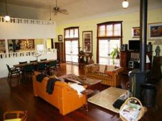  118 Dunnet Rd Nannup WA 6275 A WORK OF ART If
 you desire something truly unique, exciting and elegant this 
beautifully converted Masonic Lodge and cottage set on its own one acre 
site would tick all your boxes. Built in stone and renovated using the services of a highly respected heritage architect it breathes elegance and style. Viewing
 the property from the top of the block it speaks for itself with its 
elegant rooflines including carport and belvedere cupolas. Stunning views of the tourist end of town including the village green from the property. French
 doors to match original windows, bricked facia to stonework to set off 
window and door spaces, well laid out gardens with original Busselton 
brick mandalas winding their way through bird attracting shrubs and 
flowers. Internally, a classic restoration with original polished
 floorboards throughout, the large open hall has been converted into a 
superb living space and feature country kitchen with a study nook. Two
 original rooms at the back of the hall have been created into a master 
suite of bedroom and sitting together with a magnificent old world 
bathroom. Feature rock steps lead to the guest cottage built again from the restored Masonic roof tin featuring the ‘Orb’ stamp. Original art deco leaded lights in two of the windows. The
 cottage comprises of a comfortable totally self contained bedroom, 
lounge, kitchen and bathroom with fabulous views over surrounding hills. A large utility shed that doubles as an artist studio and a small garden shed complete the picture. Owners
 would like to rent the studio/cottage back once the property is sold, 
providing a small income stream for the new owner. The property has been
 surveyed for subdivision 