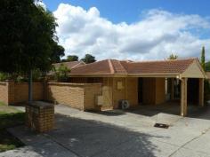 1/4 RIVETT WAY, BRENTWOOD OPEN Wednesday 13 August from 3:30 to 3:45pm Quietly located neat 3 
bedroom, 1 bathroom villa. Separate front lounge, kitchen and meals 
leading out to paved secure yard. Reverse cycle airconditioning, gas 
point, robes to all bedrooms, security doors throughout single carport 
but room to park additional vehicle. Great location close to park, 
train, river and shops. Rossmoyne and Applecross High School Zones. 
Available Now. Sorry no pets and no online applications accepted. 