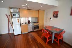  19/8-14 Brumby St Surry Hills NSW 2010 Fully Furnished Loft Style One Bedroom Apartment This over size large apartment in a security building,has it all / in the heart of Surry Hills, yet in a quiet street. Short stroll to City, Central Station, cafes and restaurants. The open plan lower level is bright and light with polished floorboards. It includes fully equipped modern kitchen and laundry, tastefully furnished living area with chaise converter for overnight visitor, study alcove complete with desk. This area opens to a private balcony with outdoor setting. Upstairs the large mezzanine bedroom with Queen bed, is fitted with walk in robe and luxury bathroom including bath. Suits couple or single. Inspection can be by appointment other than the opening time. Three months lease is acceptable. 