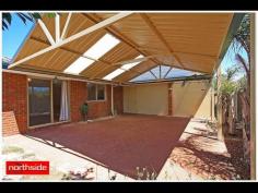  3 Howe Elbow Quinns Rocks WA 6030 Located on a quiet street and close to one of the best beaches in the Northern Suburbs is this 4 Bedroom 2 Bathroom Family Home, boasting air conditioning, 4 versatile living areas, large undercover entertaining area and double lock up garage with all of this set upon a 537m2 block. This home really does represent an amazing opportunity for future growth as it is set in one of Perth’s last remaining affordable beachside suburbs. Upon entering through the tiled entrance, the home opens out to the first of many living areas that this home has to offer. To the right of the hallway you will find a spacious carpeted Master Bedroom which is complete with a walk in robe, lots of natural light from a feature window and a private ensuite ensuite. Further into the home and down the entry hallway, you will find the separate, tiled dining area, which has two quality timber surround apertures set into the wall making keeping an eye on the very children easy. From here the dining room flows stylishly into the heart of the home, and the well appointed and spacious kitchen that features an island bench, dishwasher, ample cupboard and bench space, modern oven and gas stove top. The added benefit of the kitchen is that it overlooks and adjoins the tiled family meals area for superb functionality. Down the separate hallway and set away privately away from the open plan kitchen and family meals area, you will find the three additional minor bedrooms, two of which have built in robes, along with the neat clean and tidy family bathroom, that boasts a separate bathtub, shower and double door vanity unit. This part of the home also contains the large separate laundry that also accommodates the second toilet, a storage cupboard and then leads conveniently into the rear yard. Adjoining the rear of the kitchen you will find a light and bright family lounge/games room with low maintenance flooring and access outside to the stunning large colour bond pitched patio and paved entertaining area, which ideal for sitting out with friends on those long summer evenings. Easy access is available from this area to the rear of the large double lock up garage, which boasts a powered workshop area to the side to suit all your handyman needs. The rear garden opens out to a large lawn area with limestone walled garden beds that are complete with reticulated low maintenance gardens and the added convenience of a garden shed. All of this located close to local schools, shops, transport and of course the beautiful Quinns Rocks coastline, what more could you want.....? Be sure to call us today so as not to miss out on this fantastic future growth opportunity. 