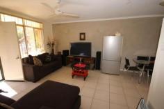  42/111 Bloomfield Street Gillen NT 0870 MODERN AND CUTE TWO BEDROOM UNIT ! Immaculate two bedroom ground level unfurnished unit with beautiful courtyard and security screens t/out. Main bedroom with carpet, blinds, built in robes, fan and reverse split air conditioning. Rear 2nd bedroom also with fan, carpet, blinds and built in robes. Fully renovated bathroom with floor to ceiling tiles, shower only and new vanity. Open plan & spacious tiled living/dining area with fan, blinds, split reverse air conditioning with access to rear courtyard through glass sliding doors. Modern kitchen with electric cooking, ample cupboard & bench top space. Internal laundry also with cupboard space and leading to rear courtyard. Separate storeroom and garden shed for storage. Welcoming veranda and fully fenced courtyard for outdoor entertaining. Single car parking at front of unit, communal pool in complex. Sorry, no pets.   