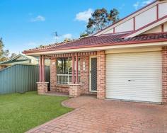   37A Hodges Place Currans Hill NSW 2567 Flowing gracefully over a single level, this duplex is filled with natural light, privacy and position to entice those seeking convenience. An affordable entry point for the first home buyer or investor, designed for maximum enjoyment and minimal maintenance. Three bedrooms, master with built-in wardrobe Generously sized front facing lounge room Neatly presented kitchen with gas cooktop Perfectly presented bathroom, separate w/c Adjoining dining space opens to rear yard Providing single lock-up garage, internal access Private backyard with level lawns, ideal for kids Currently leased, returning $400.00 per week Torrens Titles duplex, affordable price point Short walk to lake and reserve, peaceful locale 