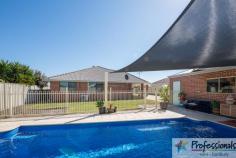 31 The Blvd Australind WA 6233 I'll have mine with all the fruit!! This 4 bedroom 2 bathroom home with study is sure to impress! This Treendale home has it all and at an affordable price range... From the street it looks like any other home... EXCEPT for the huge 24metre frontage, but walk in and see it has so much more to offer... The main bedroom at the front of the home has its own split system reverse cycle air conditioner, with walk in robe and ensuite too... On the opposite side of the formal entry, a separate study looks out over the street, just off the entry the shopper access to the double garage... Through into the central open plan living, the kitchen has been well designed with plenty of bench space, overhead cupboards, appliance cupboard, built in pantry and a big double fridge recess and plenty of room for all the family to come and go. The childrens wing at the rear with another 3 bedrooms, all have built in robes to keep their rooms tidy, well maybe! With easy access to the main bathroom, separate w/c and the laundry has built in bench/cupboards with big easy clean splashback! From the family room, double French doors lead to the theatre/activity room, great for that quiet space we sometimes need. Then out to the alfresco area, with liquid limestone flooring that matches the full length liquid limestone driveway that continues from the front through double gates, giving easy access to the big 6 almost 7 metre brick workshop at the rear, which is not only powered, but insulated and air conditioned too. And for the summer that is so quickly looming, a below ground salt water pool with automatic chlorinator and heated as well, giving you more swimming months during the year, and less time maintaining it as it has a Barracuda cleaning system included as well.. The home has been designed for those who travel a lot or just security conscious, with state of art security system, including alarm, and camera system, across the property, giving you that piece of mind, ideal for FIFO workers or retirees that like to travel... The minimal easy care lawns are fully reticulated adding to the ease of living at this address....... 