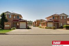 2/20 Blenheim Ave Rooty Hill NSW 2766 OPEN HOME SATURDAY 6TH SEPTEMBER AT 12.30PM TO 1.00PM * 3 Bedrooms with mirrored built in wardrobes * Separate lounge room with split air conditioning * Separate dining room * Electric cooking kitchen * Second toilet in laundry * Combined bathroom * Good sized courtyard * Side access * Single lock up garage * Currently leased at $370.00 per week * Ideal location close to King Abdul College 
