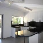  Gordonvale QLD, 4865 3 bedroom home with an additional 4 th room located at the back of the property with ensuite.  Air conditioned living area open to kitchen compete with overhead cupboards, dishwasher and gas stove. All bedrooms air conditioned and have robes.  Double remote gate keeps property secure. Long carport/open patio, large 3 bay shed with 2 roller doors. Large rear fenced yard also has a sand pit and large garden shed. Avail 01/10/2014. Pets Neg 