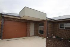  3/62 Tarneit Rd Werribee VIC 3030 NEAR NEW TWO BEDROOM! 
								
								 
									
										 
											
										 
										 
											2
										 
									
										 
											
										 
										 
											1
										 
									
										 
											
										 
										 
											1
										 
									
								 
								
								
								 
									This one year old, two bedroom unit will surely impress. 
Central to Werribee including train station and shops this unit offers 
comfort and lifestyle in one. Complete with open plan living with gas 
stove appliances, good size bedrooms with BIRs, central bathroom with 
bath and separate toilet; a home in this price, location and calibre is 
one worth inspecting. Extra features including single remote garage, 
shed, water tank and courtyard. Call now to arrange your inspect.  
								 
								
								
									 
										Inspection Times
									 
									 
										Inspect 7 days by appointment 
									 
								
								
									
										
									
								
								
								
											 
												Availability Date
											 
											 
												17 Oct 2014
											 