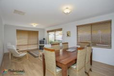  33 Tricourt Grove Riverton WA 6148 4 BEDROOMS 2 BATHROOMS House - Property ID: 749649 Street front home in quiet cul-de-sac location. ROSSMOYNE HIGH SCHOOL ZONE. Double brick and tile construction, built in 2006. Features include 2 spacious living areas, modern, well appointed kitchen, all bedrooms are larger than average and have built in robes, ducted air conditioning, all weather pitched roof patio and small grassed area, double garage with auto door and shoppers entry, 481 sqm block. Rare opportunity and will sell quickly.   Print Brochure Video Email Alerts Features  Built-In Wardrobes  Close to Schools  Close to Shops  Close to Transport  Polished Timber Floor 