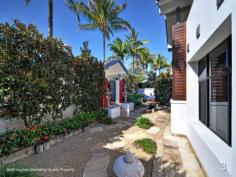  4730 The Parkway Sanctuary Cove Qld 4212 Property Snapshot 

 1. Superb stylish three bedroom Harbour Two waterfront apartment. 

 2. Spacious living and dining areas opening to huge florida room. 

 3. Expansive entertaining terrace with sweeping harbour views. 

 4. Modern galley kitchen with granite benchtops Miele appliances. 

 5. Large family room or media room adjacent to main living areas. 

 6. Huge master suite with ensuite and access to harbour terrace. 

 7. Two additional queen bedrooms overlooking private courtyard. 

 8. Downstairs study. Powder room. Shared access to complex pool. 

 9. Garaging for 2 cars and 2 buggies. Reverse cycle air conditioning. 

 10. Walk to Village and Rec Club. Short buggy ride to new Clubhouse. 

 Property Portrait 

 Centrally located on Harbour Two close to the Sanctuary Cove Marine 
Village and the new Clubhouse and offering stunning elevated views over 
the harbour and river, this low maintenance townhouse style penthouse 
apartment with its spacious living areas all on one level offers an 
elegant contemporary living environment from which its new owners can 
enjoy all the benefits of the Sanctuary Cove lifestyle (Photos 1 and 2). 

 A private gatehouse leads to a sheltered courtyard garden and a 
covered double door entry to the apartment. Once inside the foyer an 
impressive sense of light and space is immediately apparent. The 
spacious and elegant living and dining areas which are enhanced with 
parquet flooring open through bi-fold doors to a large covered and 
screened entertainment area and then to an expansive outdoor terrace 
with superb wide water views (Photos 3, 4, 5, 6, 7, 8 and 9). 

 The modern galley style timber kitchen with its granite bench tops 
and stainless steel Miele appliances makes for easy entertaining while a
 spectacular one-piece wall size sliding door separates a large adjacent
 room which is an ideal space for use as a family room, media room or 
extra study (Photos 10 and 11). 