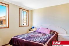 2/20 Blenheim Ave Rooty Hill NSW 2766 OPEN HOME SATURDAY 6TH SEPTEMBER AT 12.30PM TO 1.00PM * 3 Bedrooms with mirrored built in wardrobes * Separate lounge room with split air conditioning * Separate dining room * Electric cooking kitchen * Second toilet in laundry * Combined bathroom * Good sized courtyard * Side access * Single lock up garage * Currently leased at $370.00 per week * Ideal location close to King Abdul College 