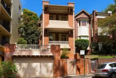  4 Clement St Rushcutters Bay NSW 2011 Grand Edwardian Gentleman’s Residence With Double Garage North facing and freestanding, this extraordinary home is sensitively appointed for easy modern living yet retains much of its gracious circa 1905 pedigree. Inspired by the classic traditions of ‘Belle Epoque’ and the ‘golden age’ of architecture, this impeccable home is one of the few grand residences remaining in this elite cosmopolitan locale. Offering an elevated position of quiet privacy in a parkside/harbourside cul de sac, the spacious indoor/outdoor entertaining residence flows effortlessly to idyllic balconies and wraparound courtyard-gardens with minimal upkeep.  * Elegant tone is set by the handsome Edwardian facade and panelled foyer * Separate formal and informal living and dining rooms, marble gas fireplaces * Breakfast area adjoins gas kitchen with European appliances, ample storage * 3 full-size bedrooms, 2 with built-ins, 2 bathrooms (1 ensuite, travertine main bathroom with bath) * Powder room, separate butlers pantry/internal laundry room, granite gas bbq * Soaring ceilings, grand staircase, multi-pane windows & French doors with external shutters * Polished timber floorboards, impressive joinery, separate wine cellar/storage * Ducted gas central heating, ceiling fans, security intercom, back-to-base alarm * Remote double lockup garage with storage areas * Commandingly positioned on approx 300sqm of prime land, about 9m wide  * A stroll to harbourfront parks, marinas, tennis courts, Potts Point cafes, shops and transport choices, this home is rare and beautiful Outgoings: Council rates: $620.42pq Water rates: $191.06pq 
