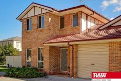 2/20 Blenheim Ave Rooty Hill NSW 2766 

 
	 QUALITY 3 BEDROOM TOWNHOUSE! 
	 
	 	
	 
	
	 
 
 OPEN HOME SATURDAY 6TH SEPTEMBER AT 12.30PM TO 1.00PM 
 
* 3 Bedrooms with mirrored built in wardrobes 
* Separate lounge room with split air conditioning 
* Separate dining room 
* Electric cooking kitchen 
* Second toilet in laundry 
* Combined bathroom 
* Good sized courtyard 
* Side access 
* Single lock up garage 
* Currently leased at $370.00 per week 
* Ideal location close to King Abdul College 
 