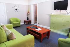  165 Lyons Road Drummoyne NSW 2047 Furnished Apartments Stay for 1 month plus. Weekly service, Cable & No Bills Ever. WINTER BONUS! BOOK TODAY AND CHOOSE YOUR $50 GIFT CARD. This Studio, 1 bathroom apartment is now available for rent. We currently have a few of these apartment options available so we are able to accept a booking for a check-in within the next 12 months. We provide, spacious and comfortable Sydney accommodation for up to six persons at less than the cost of a hotel room. We provide an alternative to Sydney's hotel accommodation and are suitable for short or extended stays. Staying in our Studio Apartment (serviced weekly) featuring kitchenette, laundry facilities & Foxtel. Rate inclusions: Fully Furnished residence Utility connections and all ongoing usage charges (water, gas & electricity) Kitchenette facilities Weekly clean included Furnished Apartment features:  Kitchenette including: Microwave, Hot plate/stove top, Small fridge only (mini bar size), Dishwasher Fully Furnished Washer/Dryer combo unit 1 Queen Study Desk Carpet Air conditioning Non-smoking only Shower over bath TV General Features Property Type: Apartment Bedrooms: 1 Bathrooms: 1 Bond: $910 Allowances Furnished Indoor Features Dishwasher Air Conditioning Outdoor Features Garage Spaces: 1 