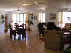  386 Jimbour Road The Palms  QLD  4570 *Solid home on 1.1 acres *3 beds, 2 bath, built ins *Open plan kitch, living, dining *Double LUG, 2 x carports *Fully fenced, garden sheds FOR SALE: $375,000 Positioned high on just over 1 acre, this home has beautiful landscaped gardens, amazing views over The Palms area and so close to town. * Kingsize main bedroom with WIR & ensuite, ceiling fan & access to outside sitting area * 2nd and 3rd bedrooms with built ins and ceiling fans * Centrally positioned kitchen looking over outdoor entertaining area * Glorious open plan dining & lounge area, ceiling fans & wood heater * Main bathroom with shower and bath, separate toilet * Front and rear outdoor entertaining areas  * Carport attached to home, 2-bay powered shed with attached carport  * House yard fully fenced for the family pooch, 2 garden sheds 