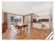 9 Davidson St Higgins ACT 2615 Perfect Family Home 9 Davidson Street, Higgins is the perfect family home located within close proximity to Higgins shops, neighbouring schools and only a few minutes drive to Belconnen Shopping Centre. You will be spoilt for space with 146m2 of living with a large, separate lounge room plus open plan family and kitchen area all with floating timber floors. The kitchen is immaculately presented having recently been renovated with stainless steel appliances and lots of cupboard and bench space. Leading from the family area is an oversized wooden deck overlooking the neat and tidy garden with garden shed and ample space for the family and kids to escape. Offering four generous sized bedrooms, three with built in robes and master with renovated ensuite and bathroom including spa. The home is beautifully presented, has ducted gas heating and downlights throughout. Features include: 4 bedrooms, master with built in robe and ensuite Two separate living area Renovated kitchen, bathroom and ensuite Ducted gas heating Close proximity to Higgins shops, schools and a few minutes drive to Belconnen Shopping Centre Rates: Approx. $1,640 p/a Land Tax: Approx. $2,826 p/a