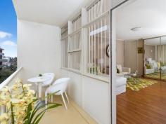 46/52 High St North Sydney NSW 2060 FIRST OPEN SATURDAY 6th September 10:30 - 11am This lovely studio offers open plan, city style living in a convenient location. Modern kitchen includes granite bench tops, dishwasher, gas cooking and plenty of cupboard space. Easy care floorboards flow throughout the studio and large windows off the living area provide plenty of sunlight. Includes mirrored built-ins This unit is situated on the 5th floor of a secure building with lift access. Only moments walk to North Sydney CBD, Kirribilli village, Milson's Point Station, and High Street Ferry. Minutes to City bus. Covered balcony faces north with room for table and chairs. OUTGOINGS: Water $180pq Council $208pq Strata $679pq