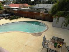  15 Hertford Close  Bull Creek WA 6149  Be the envy of all your friends when you entertain in the huge resort style outdoor living area with fenced pool. Located in a quiet cul-de-sac and only 5 minutes walk to Oberthur Primary School and within the Willetton Senior High School zone makes this 2 storey, 4 bedroom, 2 bathroom plus study an ideal family home which offers a sensational lifestyle. The 4 bedrooms are located upstairs, the master bedroom has a renovated ensuite with double basin vanity plus a walk in robe and private balcony. The other 3 bedrooms are spacious, bedrooms 2 and 3 both lead out to huge decked balconies overlooking the fantastic outdoor entertaining area. Bedroom 4 also has a private front balcony. The lounge/dining is light and bright and leads to the outdoor area. Adjoining the well equipped kitchen, which is fitted with gas and electric appliances, is the study/5th bedroom and family room. Exceptional outdoor entertaining is complete with a built in bbq and servery with plenty of bench space and cupboards. There is also a separate timber decked area from which you will appreciate the views and ambience of this home. There is heaps of parking with a double lock up garage which has a shopper's entrance and a second driveway with rear access, ideal for a caravan or boat, all on 718sqm.   