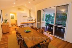  70 Yungarra Drive, QUEDJINUP WA 6281 Positioned on 5.08 private acres of stunning virgin bushland, “The Bolthole” offers the perfect sanctuary to escape the stress of city life. Less than 1km to Dunsborough & only minutes to the beach, the property is positioned high on Quedjinup Ridge with ocean views to Geographe Bay. The architecturally designed contemporary home was built by David Lodge & features Brushbox timber flooring on the upper level, large open fireplace & generous living space incorporating a beautiful white kitchen with a dining area which flows onto the outdoor entertaining deck, perfect for entertaining family & friends. The northerly aspect of the living space attracts the winter sunshine warming the home in the cooler months. 
