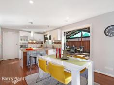  1/23 Waratah Ave The Basin VIC 3154 Easy Living, Sophisticated Interiors and a Resort-Like Ambience A
 quiet and idyllic setting, lush landscaped gardens and a modern entry 
make for an arresting first impression and set the scene aptly for the 
polished, newly renovated interiors within this impressive home. Downsizers
 and first homebuyers alike will be delighted by the myriad of chic 
touches and modern, functional appointments lavishly featured throughout
 this desirable abode. Vogue wall niches and floating floorboards 
enhance the inviting living area, and extend into a sizeable meals space
 overseen by the striking gourmet kitchen appointed with timber 
surfaces, mini orb accents, striking feature tiling, clever storage 
solutions and stainless-steel appliances. Three plushly carpeted 
bedrooms; two with mirrored robes including the master bedroom enjoying 
en suite-effect to the stunning bathroom boasting exquisite mosaic glass
 tiling, a separate bathtub, modern vanity and shower with rainfall 
showerhead. For those who love to entertain; French doors open out
 from the dining zone to a glorious deck sheltered under a gabled roof; 
vast in size and aesthetically pleasing with sunken rainforest-like 
gardens adding to the tropical, resort-like ambience, providing a 
secluded and tranquil place to dine alfresco or just enjoy. Notable
 benefits include ducted heating, a separate toilet and fitted laundry, 
storage shed, water tank and double garage on remote with access to the 
tidy courtyard. Positioned in the heart of The Basin, just a short
 distance to local village shopping and Alchester Shopping Centre, a 
choice of parklands, reserves and walking trails through the Ranges, 
highly regarded schools, bus transport and a close proximity to Boronia 
amenities. A home of low-maintenance ease, enviable interiors and 
comforts and an irresistible locale, what more could you need or want? 
Enquire today! Photo ID Required 