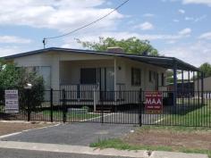  22 Luff St  Roma QLD 4455 3 Large built-in bedrooms, great open plan living areas. Modern kitchen with dishwasher and Electic stove/oven,Corner pantry, 1 1/2 bowl sink and breakfast bar. Evaporative air conditioning throughout, fully screened plus security doors, linen and broom cupboards. Rain water tank and large garden shed, 2 bay carport and fully fenced. 