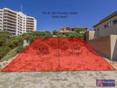  19A & 19B Oversby Street Halls Head WA 6210 SUPERB OPPORTUNITY TO PURCHASE A SLICE OF OLD HALLS HEAD IN WONDERFUL LOCATION SO CLOSE TO THE OCEAN YOU CAN HEAR IT. 
 
On offer are two lifestyle blocks, 201sqm each and sharing a common 
driveway, both blocks have potential sea views and come with plans for 
two 3 storey townhouses. Only a short walk to Dome, beaches & parks. 
 
There are several purchase options that may suit downsizers, first time buyers and investors/developers 
 
1 â€“ Buy both, develop and profit (plans already drawn up) 
2 â€“ Develop but live in one sell the other 
3 â€“ Buy both and make into one larger block 
4 â€“ Buy one and build to your own specification 
 
Some retaining will be required â€“ call for more information 
			
			
