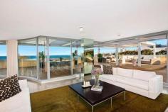  301 & 401/152 Campbell Parade Bondi Beach NSW 2026 Offering rare luxury, space and panoramic views 
stretching from Ben Buckler Point to Icebergs with an enviable vantage 
point directly opposite the centre of Bondi Beach, this immaculately 
presented apartment has to be among the finest in Sydney. 
 Spacious in/outdoor living with impeccable designer finishes 
Spanning two half floors with lift access to both levels 
Interiors flow over 490sqm to 383sqm of private terrace 
Sun soaked decks feature weather-sensitive Vergola roofing 
 Expansive open plan living areas with views on both levels 
Theatre room with drop down projector screen, library/study 
Chef’s gas kitchen, deluxe master suite, designer bathrooms 
Security parking, boutique hotel-style lobby with concierge 
Discrete entrance from the pedestrian mall on Roscoe Street 
A retreat just footsteps to the beach, cafes and restaurants 