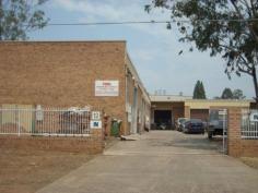 
 5/12 Severn Street 
 St Marys 
 NSW 
 2760 
 - Building Area: 266 sq metres.
 - Solid full brick construction
 - Includes office area of approx. 24 sq metres.
 - Direct street access to roller door.
 - Allocated parking for 2 vehicles.
 - Male and female amenities with shower.
 - Complex of 12 units with dual street access.
 - Security fencing and gates
 - Zoned Industrial IN(1)
 - 24/7 Operation allowance 
 - Easy access to Gt Western H’way & M4 
 
 
 
 Floor Area: 
 
 266 m² 
 
 
 Parking Spaces: 
 
 2 
 
 
 