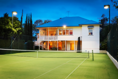  162 Adelaide Street East Clayfield Qld 4011 Bed: 5 Bedrooms | Bath: 3 Bathrooms | Car: 3 Cars | Tennis Court | Swimming Pool Gracious Family Residence In Prestigious Position The property has undergone a tasteful renovation, which has preserved its timeless character and maximized its perfect North East aspect. To catch the best of the light and breeze, the house has been designed to open from 3 sides to the verandas, decks and outside. A wide and welcoming front veranda precedes an elegant and spacious interior; beginning with the grand hall and wide, polished floorboards.   There are 5 bedrooms in total, each extremely generous. The master bedroom is exceptionally spacious and features beautiful pressed metal ceilings a w.i.r. and en suite. Oversized sash windows, provide light and breeze and access to the veranda.  The formal lounge is a beautiful space and showcases a stunning chandelier, pressed metal ceiling, magnificent sandstone fireplace and pretty window seat. Entry to the formal dining room is through internal leadlight doors. It is adjoined by a reading room/study which features dental cornicing on the ceiling.  Although recently designed and crafted, the kitchen has retained the traditional feel of the home with timber cabinetry and a combination of marble and stainless steel bench tops. It is outfitted with quality stainless steel appliances.  The kitchen adjoins the casual dining and family rooms, which are bathed in natural light. Large bi-fold doors open to the rear deck overlooking the North-South synthetic grass tennis court. The family bathroom, with a laundry chute and separate toilet, is discreetly located on this level and features a dual vanity with marble and a corner bath and shower.The ground l evel is ideal for casual family entertaining and features beautiful stone flooring.  A huge recreation area consists of a billiard room, which is adjoined by a very large media room with kitchenette and bar. These rooms open from all sides to the outside, so there is direct access to the 12m pool at one end and the floodlit tennis court at the other. The third bathroom and the guest room are also located on the ground floor, as is the laundry and double garage. There is additional covered parking for another two cars. Storage shed or workroom as well as a walk-in sports cupboard are also located on the ground level. Tavistock is an expansive, family friendly home set amid lush, manicured gardens. The property represents a rare opportunity to secure a position in one of Brisbane’s most prestigious and highly sought after streets. A full list of features includes: * Close proximity to range of well-regarded primary & secondary schools * Convenient to airport & CBD * Access to parks & bikeways * Wide wrap-around verandas * Over-sized sash windows * Pressed metal ceilings * Ornate cornicing * Polished floors * VJ’s * Security and Intercom * Hard-wired high speed internet connections(6 rooms) * Abundance of storage * North-South tennis court (floodlit) * 12m Pool * Garden lights * 2 x 3 000L Water tanks with pumps * In ground watering system with timer * Large storage/garden equipment room * Walk-in sports cupboard Please call Rachael Spinks on 0411 10 10 15 or (07) 3368 1298 to arrange a viewing. 