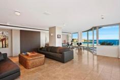  301 & 401/152 Campbell Parade Bondi Beach NSW 2026 Offering rare luxury, space and panoramic views 
stretching from Ben Buckler Point to Icebergs with an enviable vantage 
point directly opposite the centre of Bondi Beach, this immaculately 
presented apartment has to be among the finest in Sydney. 
 Spacious in/outdoor living with impeccable designer finishes 
Spanning two half floors with lift access to both levels 
Interiors flow over 490sqm to 383sqm of private terrace 
Sun soaked decks feature weather-sensitive Vergola roofing 
 Expansive open plan living areas with views on both levels 
Theatre room with drop down projector screen, library/study 
Chef’s gas kitchen, deluxe master suite, designer bathrooms 
Security parking, boutique hotel-style lobby with concierge 
Discrete entrance from the pedestrian mall on Roscoe Street 
A retreat just footsteps to the beach, cafes and restaurants 