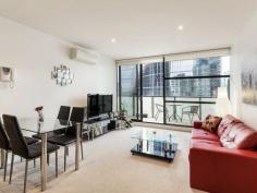  1304/46-50 Haig Street  Southbank  VIC  3006  Conveniently located in a quiet street on the fringe of Southbank and South Melbourne you are spoilt with all the inner city lifestyle luxuries without the hustle and bustle. Perched high up and set in the East in the recently completed Tiara Apartments this is the ideal city pad. This gem boasts quality finishes, modern and stylish layout and open living area flowing out to the large balcony. All of this, and more, packaged together in one of Melbourne's most sought after locations with Port Melbourne, Crown Casino and the city only a short stroll away. 